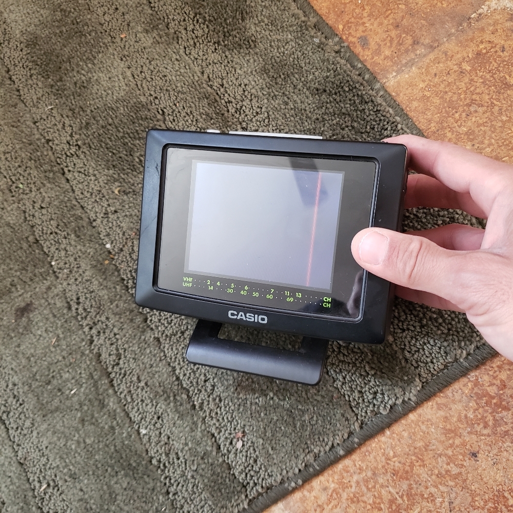 Vintage Casio portable TV